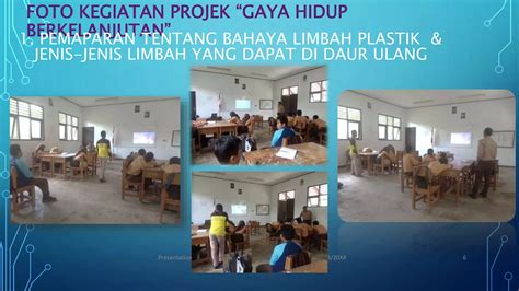 LAPORAN KEGIATAN PROJEK P5 GAYA HIDUP BERKELANJUTAN Pptx