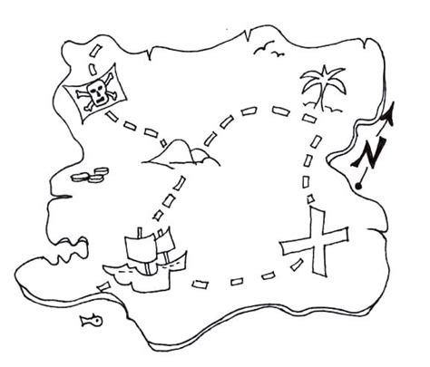 Desenhos De Mapa Do Tesouro 10 Para Colorir E Imprimir ColorirOnline