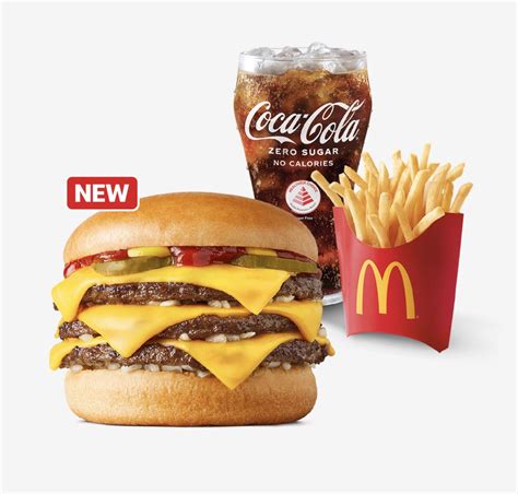 MCDONALDS LAUNCHES NEW LIMITED TIME TRIPLE CHEESEBURGER APPLE CUSTARD