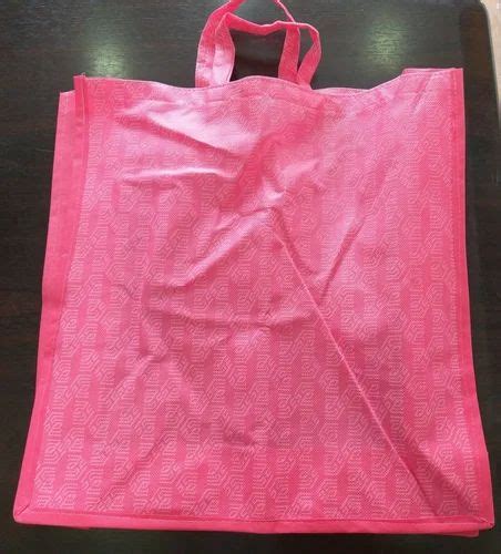 Handle Type D Cut Printed Pink Loop Handle Non Woven Bag At Rs 220 Kg