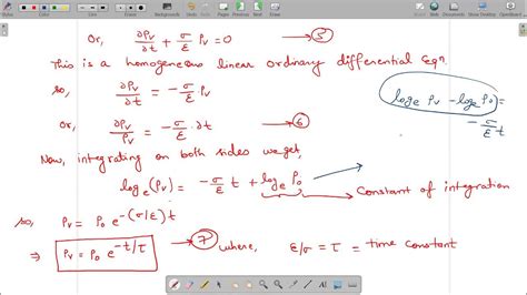 Unit 2 Current Density Drift Current Continuity Equation And Relaxation Time Part Ii Lecture 16