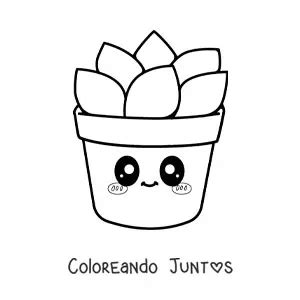 Dibujos Kawaii De Plantas Y Rboles Para Colorear Gratis