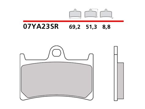 07YA23 BREMBO FRONT BRAKE PADS SET YAMAHA TRACER 9 GT 2021 2023