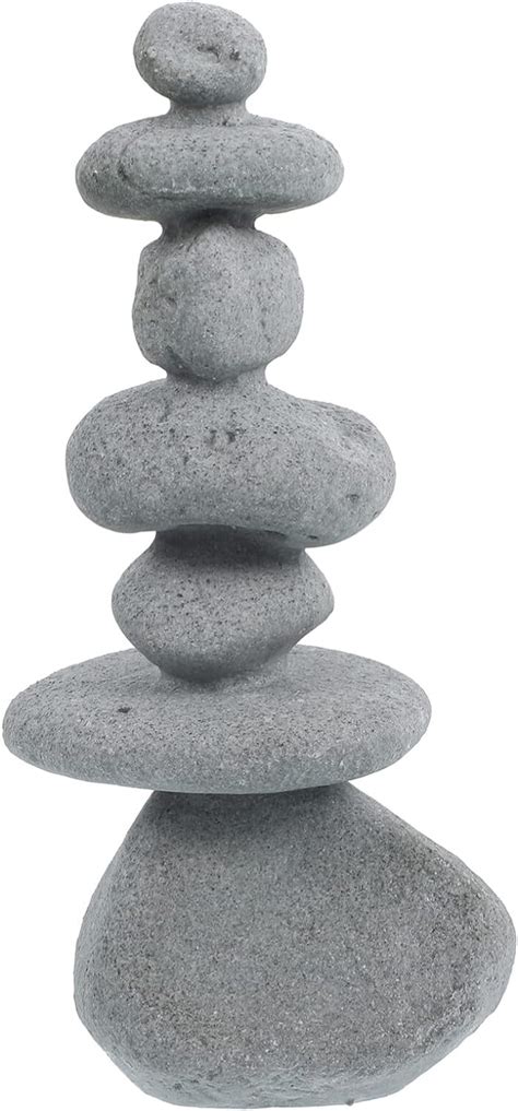 Amazon Toyvian Stone Statues For Garden Zen Stacking Stones Resin