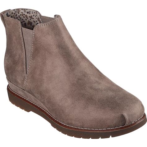 Skechers Womens Bobs Chill Wedge Booties Academy