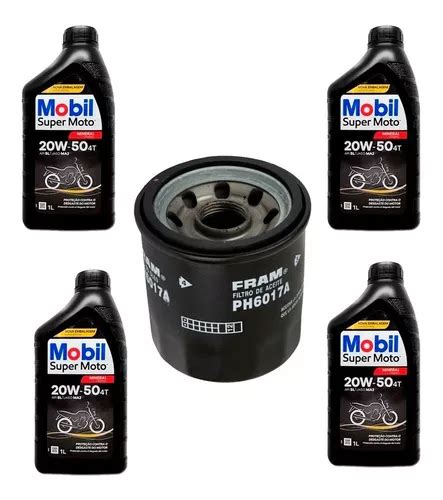 Troca 4 Óleo Mobil 20w 50 Filtro Cbx 750 F Indy Parcelamento sem