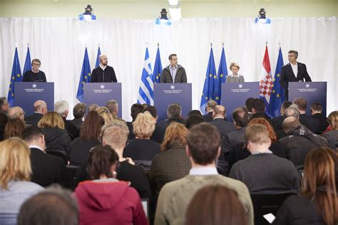 Presidents Of European Commission Council Parliament At Greek Turkish