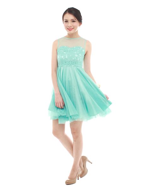 Penelope Tulle Dress In Tiffany The Bmd Shop Your Bridesmaid