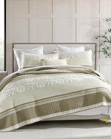 Amazon Kaloola Queen Quilt Set Cotton Yellow Queen Quilt