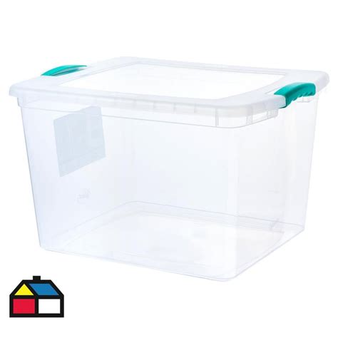 Caja Organizadora Wenbox 45 Litros 50x40x31 Cm Transparente Sodimac