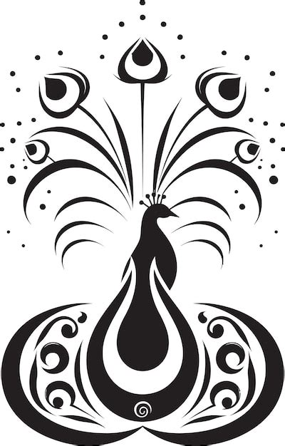 Premium Vector Mysterious Plumage Vector Peacock Logo Sapphire