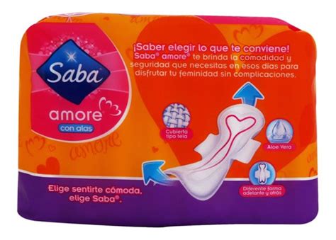 Toallas Femeninas Saba Amore Nocturna Con Alas 8 Piezas MercadoLibre