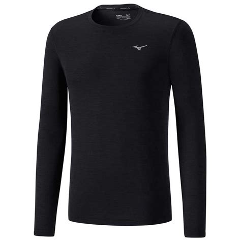 Mizuno Impulse Core Long Sleeve T Shirt Black Runnerinn