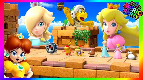 Super Mario Party Minigames Rosalina Vs Peach Vs Daisy Vs Hammer