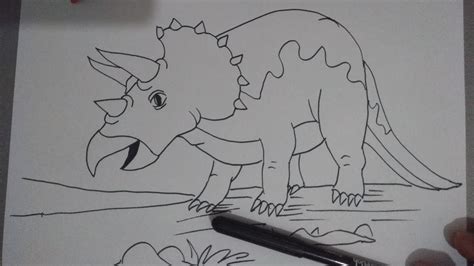 Dinazor Çizimi how to draw a triceratops how to draw a dinosaur her