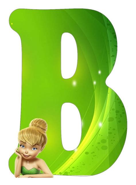 Buchstabe Letter B Tinkerbell And Friends Tinkerbell Party Abc Disney