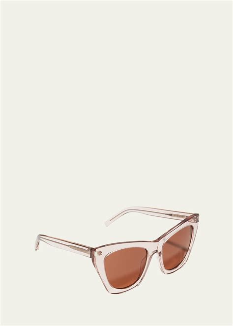 Saint Laurent Kate Two Tone Cat Eye Sunglasses Bergdorf Goodman