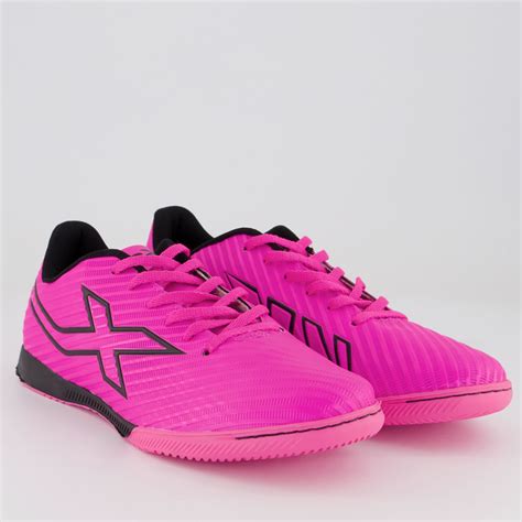 Chuteira Oxn Fusion Grip Futsal Rosa Futfanatics