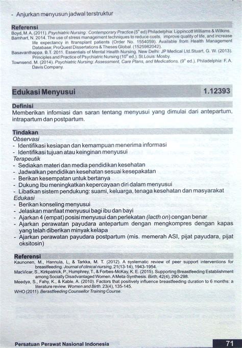 112393 Edukasi Menyusui Siki Standart Intervensi Keperawatan Indonesia