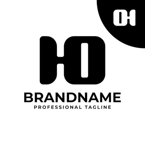 Premium Vector Letters HO Or OH Monogram Logo Suitable For Any