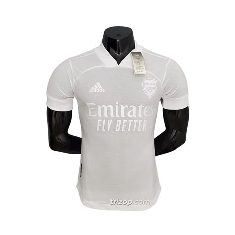 Camiseta Player Version Edición All White Arsenal 2021 22 Trizop