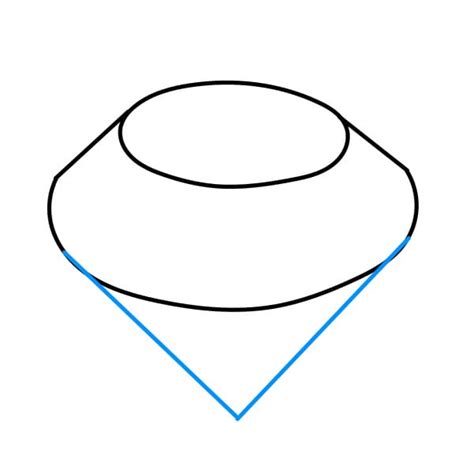 Étape 5 Tracez les lignes qui composent langle du diamant