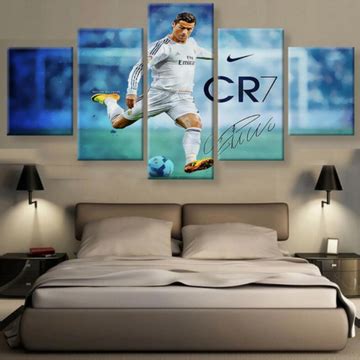 Cristiano Ronaldo Cr Pi Ces Peinture Sur Toile Impression Sur Toile