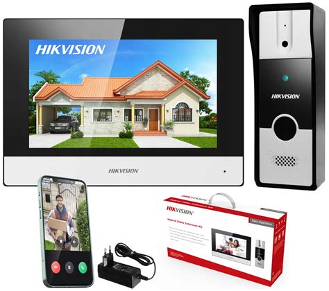 Wideodomofon Hikvision WiFi Aplikacja Furtka Brama KIT D4 PL302 WiFi