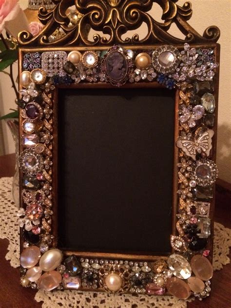 Vintage Jewellery Frame Picture Frame Decor Jeweled Picture Frame