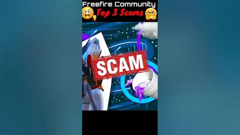 Top 3 Scams😡 In Free Fire Community😱shorts Freefire Facts Youtube