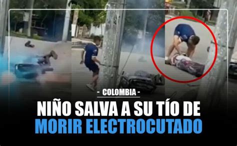 Ni O Salva A Su T O De Morir Electrocutado