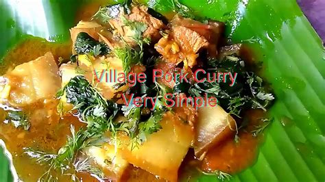 Village Pork Curry Boiled Pork Curry Traditional Pork Recipe