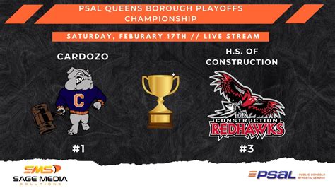 Cardozo Vs H S Of Construction Psal Queens Borough Championship