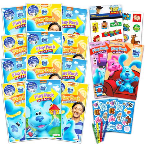 Blues Clues Party Favors Packs ~ Bundle Includes 12 Sets with Blue's ...