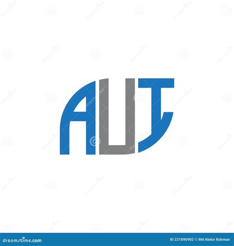 AUI Letter Logo Design On White Background AUI Creative Initials Letter