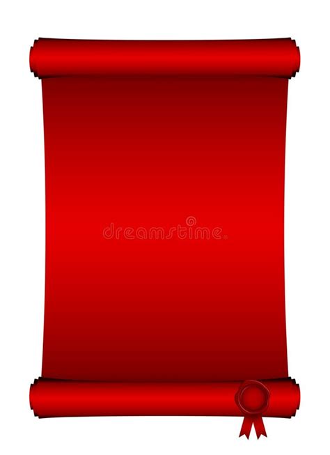 Red scroll stock vector. Illustration of gold, border - 23246910