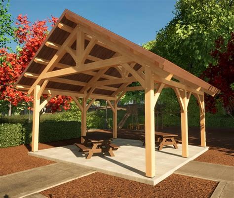 pavilion plan timber frame hq