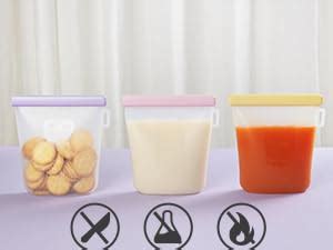 Nuliie Pcs Silicone Breastmilk Storage Bags Reusable Double Leak