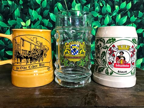 German Beer Mugs England Brewery German Brew Cider Mill Berlin - Etsy