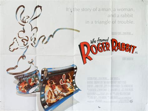 Who Framed Roger Rabbit Original 1988 British Quad Movie Poster