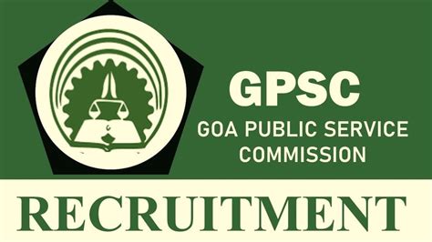 Gpsc Recruitment New Notification Out Check Post Salary Age