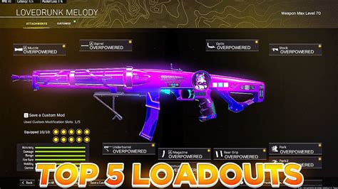 Warzone Top 5 Meta Smg Loadouts 😍 Warzone Best Loadouts Youtube