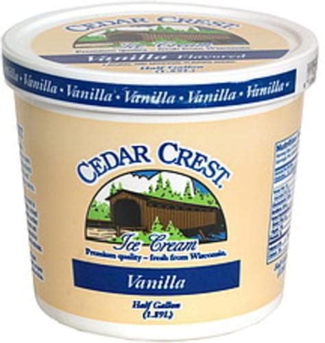 Cedar Crest Vanilla Ice Cream Gl Nutrition Information Innit