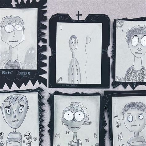 Megan D Ernst On Instagram Fifth Grades Tim Burton Inspired Self