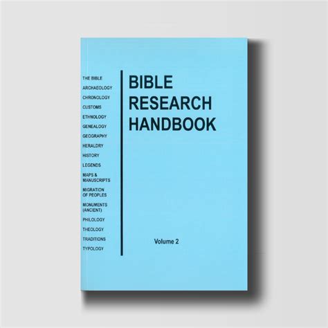 Bible Research Handbook Vol 2 British Israel World Federation Australia