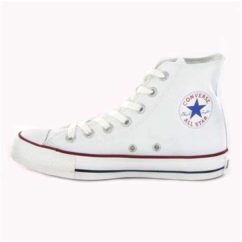 Tenis Converse Blancos Lona Bota Original Al Mex