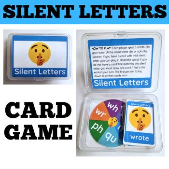 Silent Letters Card Game: Phonics Game by Firsties Playground | TPT