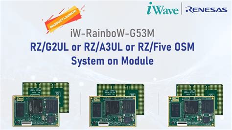 Renesas Rz V L Smarc Som Iwave Systems