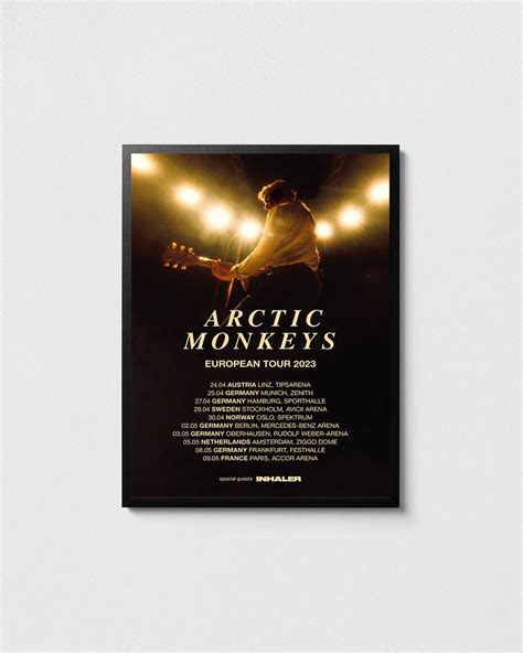 Arctic Monkeys Tour Plakat Arctic Monkeys Druck Rockmusikdekor