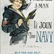 Gee I Wish I Were A Man I D Join The Navy Painting By Howard Chandler